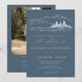 Convite Casamento no inverno | Montanhas russas da florest