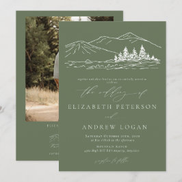 Convite Casamento no inverno | Montanhas russas da florest