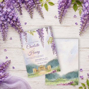 Convite Casamento no Jardim da Mansão Wisteria