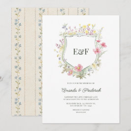 Convite Casamento no Jardim de Flores Silvestres Cottageco