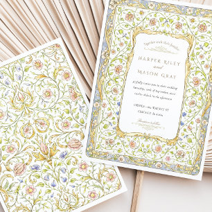 Convite Casamento no Jardim Floral Vintage