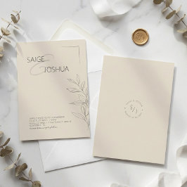 Convite Casamento no Jardim Lavado pelo Sol ID1283