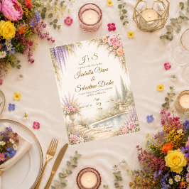 Convite Casamento no Jardim Romântico
