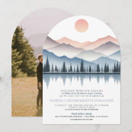 Convite Casamento no Lago da Montanha