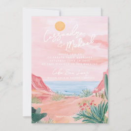 Convite Casamento no México Rosa Destino