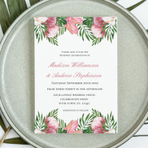 Casamento no Paraíso Tropical com Aquarela Floral