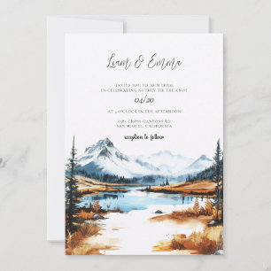 Convite Casamento no Parque Nacional de Yellowstone