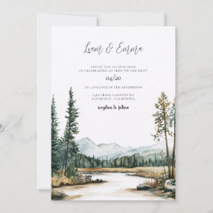 Convite Casamento no Parque Nacional de Yellowstone