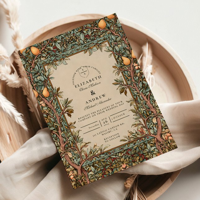 Convite Casamento no Pomar Vintage (Criador carregado)