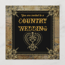 Casamento no salão ocidental rústico