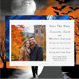 Convite Casamento Noturno De Halloween Salve A Data