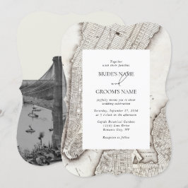 Convite Casamento NYC de Destino de Nova Iorque