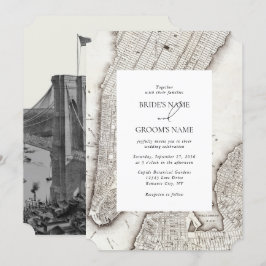 Convite Casamento NYC de Destino de Nova Iorque