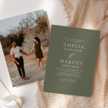 Casamento Oliva de Letra Moderna e Elegante