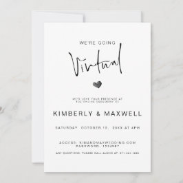 Convite Casamento Online Elegante de Foto Virtual