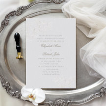 Casamento Orquídeo Herdeiro Faux Ivory Clássico