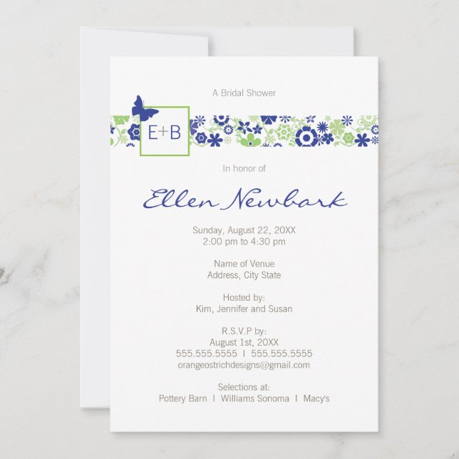 Convite Casamento ou Chá de panela (Frente)