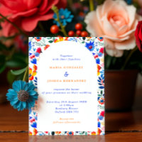 Casamento Ousado de Folclore Floral Fiesta