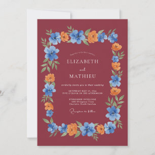Convite Casamento Outonal Pintado de Marrom