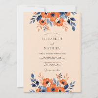 Casamento Outonal Solene em Laranja Queimada