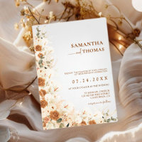 Casamento outono Bold Terracotta Boho Bohemian