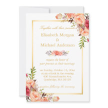 Casamento outono Branco Dourado Floral Laranja Rus