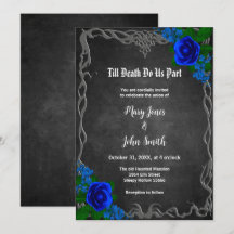 Casamento outono Conselho Rosa azul-real