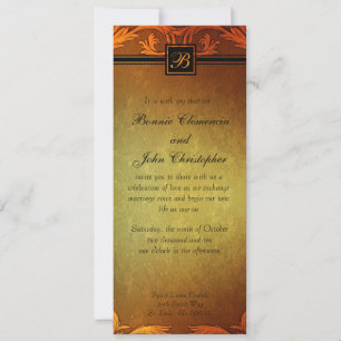 Convite Casamento outono de Ponta Sunset Design