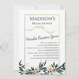 Convite Casamento outono Elegante Floral Azul Profundo