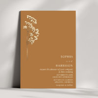 Casamento outono Russo Gypsophila Goldenrod