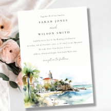Casamento Paisagem Aquarela de San Juan Porto Rico