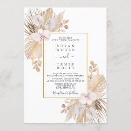 Convite Casamento Pampas Grass