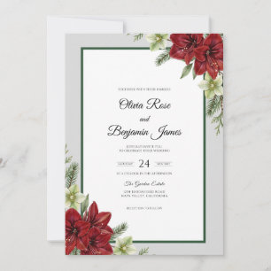 Convite Casamento Papoula de Vinho