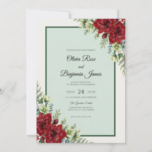 Convite Casamento Papoula Roxa Hortelã