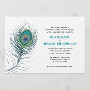 Convite Casamento Paquock Feather