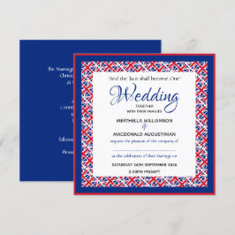 Convite Casamento Patriótico da Praça Personalizada JACK U