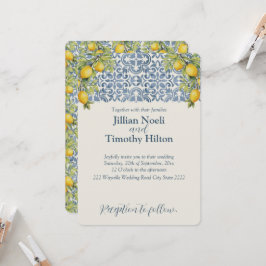 Convite Casamento Pensado Italiano Amalfi