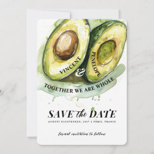 Convite Casamento Perfeito Avocado Salve a Data