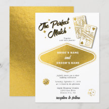 Casamento Perfeito de Combate de Las Vegas Dourado