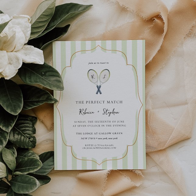 Convite Casamento Perfeito | Noivado no Clube de Tênis Cou (Criador carregado)