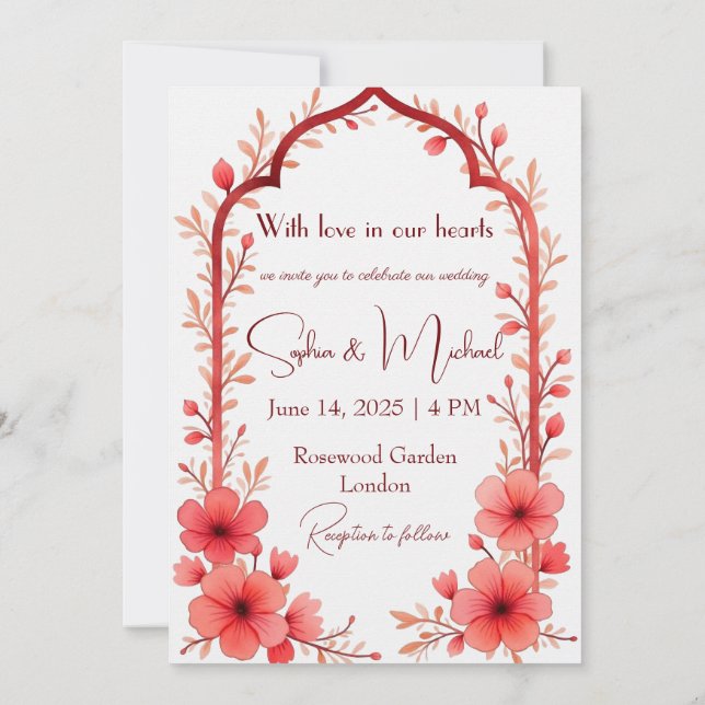 Convite Casamento personalizado (Verso)
