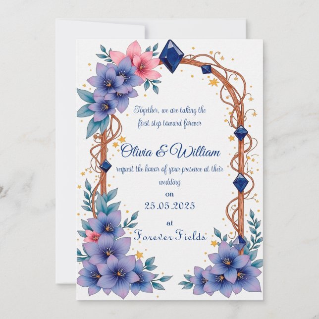 Convite Casamento personalizado (Verso)