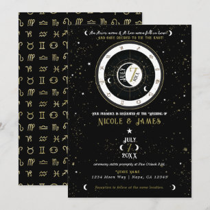 Convite Casamento Personalizado Astrologia Zodíaco Signo L