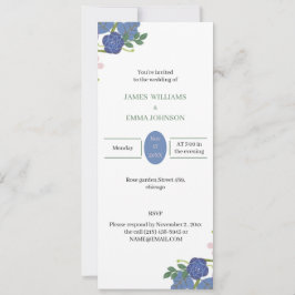 Convite Casamento Personalizado Da Flor Roxo