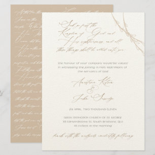 Convite Casamento Personalizado de Anastasia e John Surrid