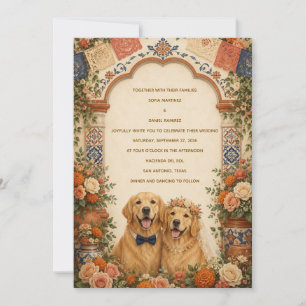 Convite Casamento Personalizado de Arte Popular Mexicana c