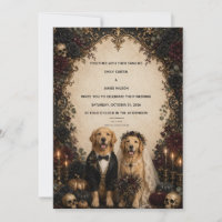 Casamento Personalizado de Golden Retriever Gótico