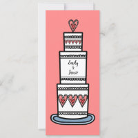 Casamento Personalizado De Ilustração De Bolo De C