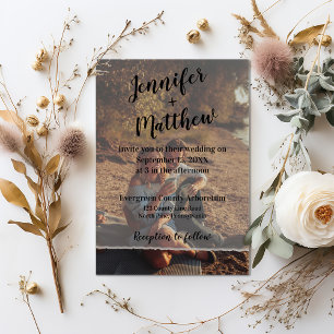 Convite Casamento Personalizado De Sobreposição De Fotos