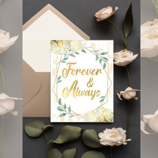 Convite Casamento Personalizado & Elegante para Sempre – D